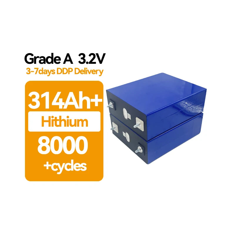 Grade a Hithium Power Station 3.2v 280ah Lifepo4 Lithium Prismatic Battery Cell 280Ah for Solar Energy System