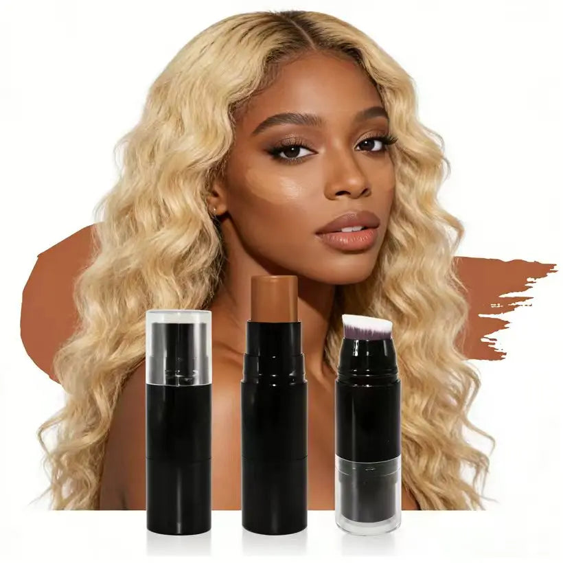 Private Label Contour 17 Colors Pigment Long Lasting Bronzer Makeup Cream Contour Stick With Brush