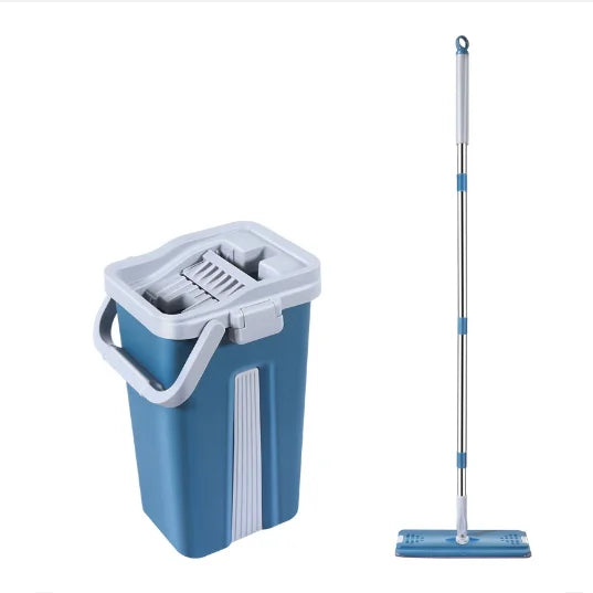MSJ 360 Rotary Head Microfiber Flat Mop Hands-Free Wonder for Floor & Window House Cleaning