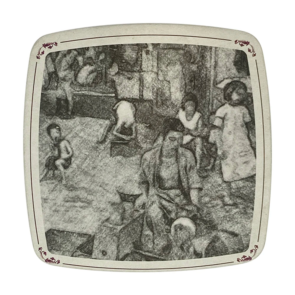 Customized Square Absorbent Paper Coaster Cardboard Paper Coaster With Double Sides Printing