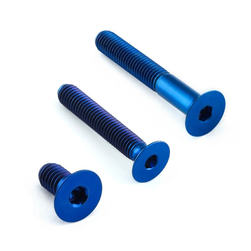 Titanium Countersunk Bolt M5X(0.80Mm)X8Mm 10Mm 15Mm 20Mm 25Mm 30Mm 40Mm Full Thread/Partial Thread Allen Grade 5 Titanium Bolt