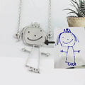 SSeeSY Joyas Fashion Stainless Steel Jewelry Custom Personalized Photo Picture Engraved Pendant Necklace Keychain Key Ring Gift