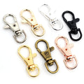 10pcs/lot 32mm 36mm 38mm Lobster Clasp Hooks for Necklace Bracelet Chain Bronze Rhodium Gold Silver Plated DIY Jewelry Findings