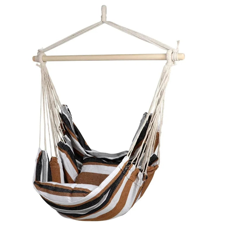 Woqi Custom Outdoor Swing Cloth Hanging Hammock Chair Outdoor Portable Patio Wood Camping Hammock Chair