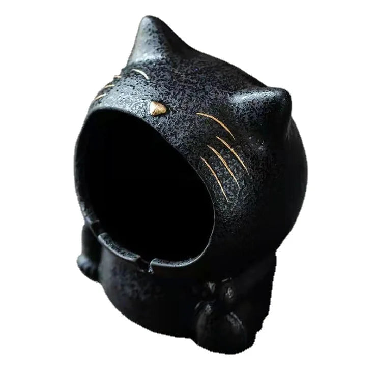Decorative Cat Shape Ashtray  Ashtray Funny Novelty Ashtrays Ceramic Hand Made Smokeless Indoor Outdoor Cigar Box Ash Tray