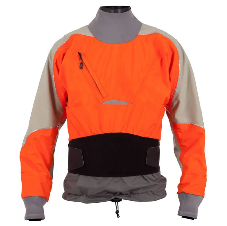 High Quality Professional Kayak Dry Jacket for Drifting Sports Waterproof Breathable with Stand Collar Zipper Closure for Autumn