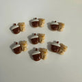 Doll House Miniature Mini Teapot Cup Tray Spoon Set Dolls Kitchen Accessories Desktop Model Toy