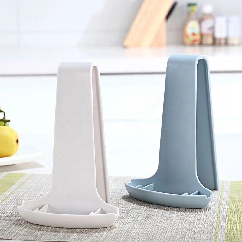 2020 New Fashion Multifunctional Non-perforated Kitchen Seamless Wall-mounted Pot Lid Creative Pot Lid Rack Plastic Rack