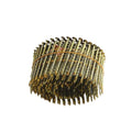 Manufacturer 15 Degree Yellow Painted Q235 Steel Screw Shank Wire Pallet Coil Nails 2 1/4"x.099" Construction Site Use