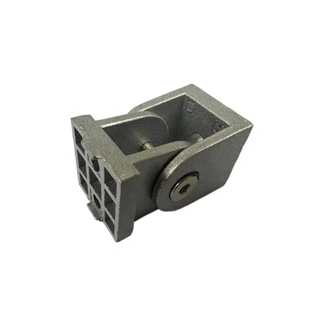 Zinc Alloy Silver Two-Way Pivot Joint for Connecting Brackets to 3030 Aluminum Profile Fastener Product Category