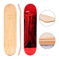 Manufacturer Custom 100% Hard Canadian Maple Carbon Fiber Skateboard Deck With Foil