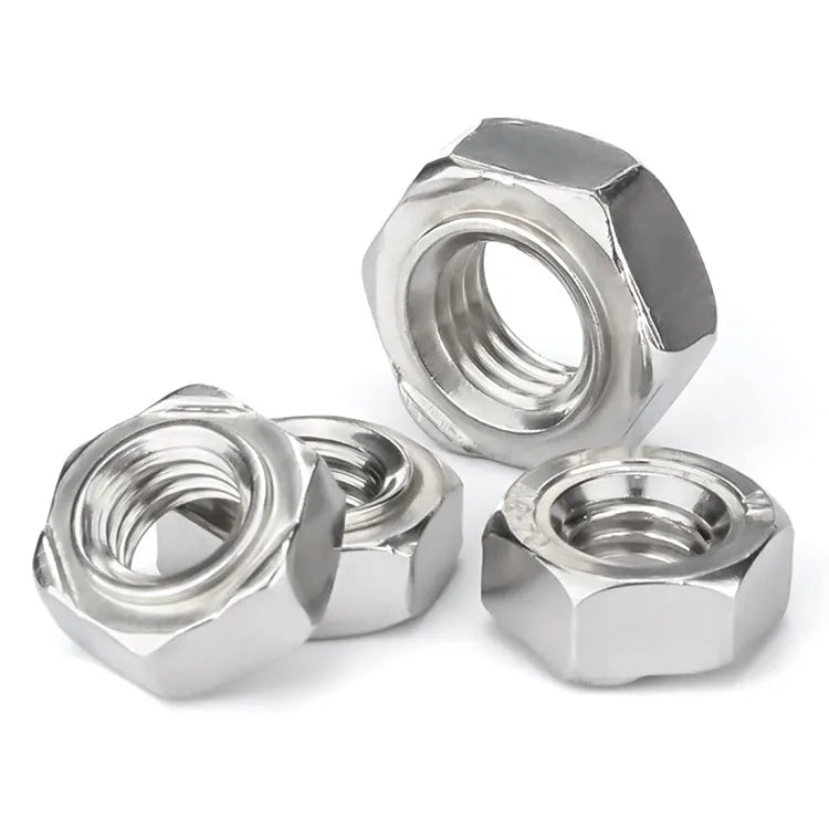 M4 to M16 Stainless Steel Hex Weld Nuts DIN 929 Nut Category for Various Sizes