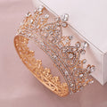 Hot Selling Alloy Rhinestone Heart Shape Bridal Crown Hair Accessories for Wedding Pageant