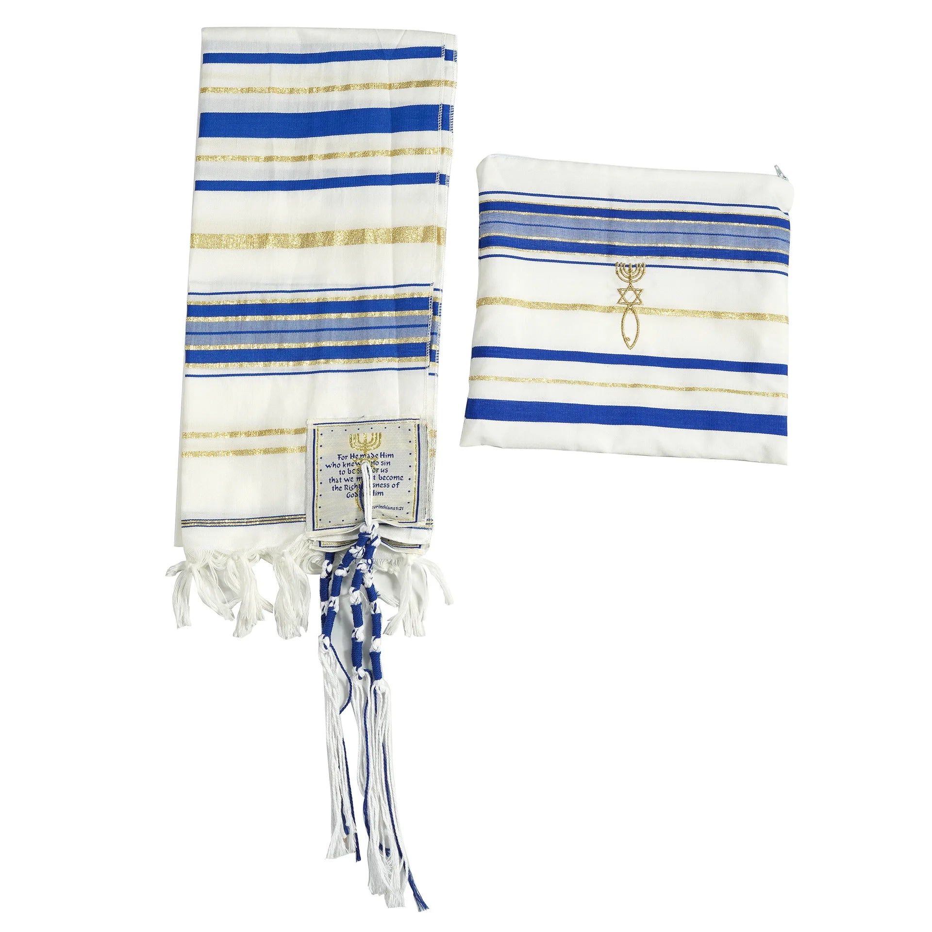 CCY Hot Ready Stock Acrylic Tallit Polyester Jewish Prayer Shawl Yeshua Jesus Israel Messianic Christian Prayer Shawl Tallit