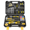 88 Pcs Hand Operated High Carbon Steel Tool Kit with Hard Case for Home Auto Car Repair Hammer Pliers Screwdriver Wrench Socket MegaBDM