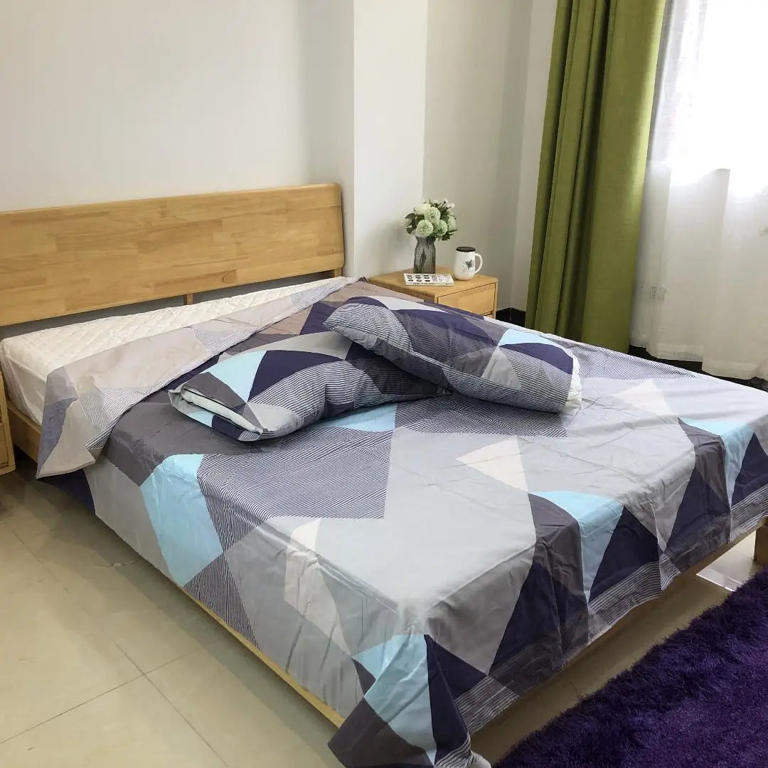 China 100% Polyester Fabric Disposable 300TC Fashion Printed 70-130gsm 3-Piece Bedroom Bed Sheet/Bedding Sets