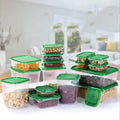 New Arrivals 17pcs Stackable Kitchen Airtight Food Storage Container with Lid for Meat Fruit Vegetables Storage