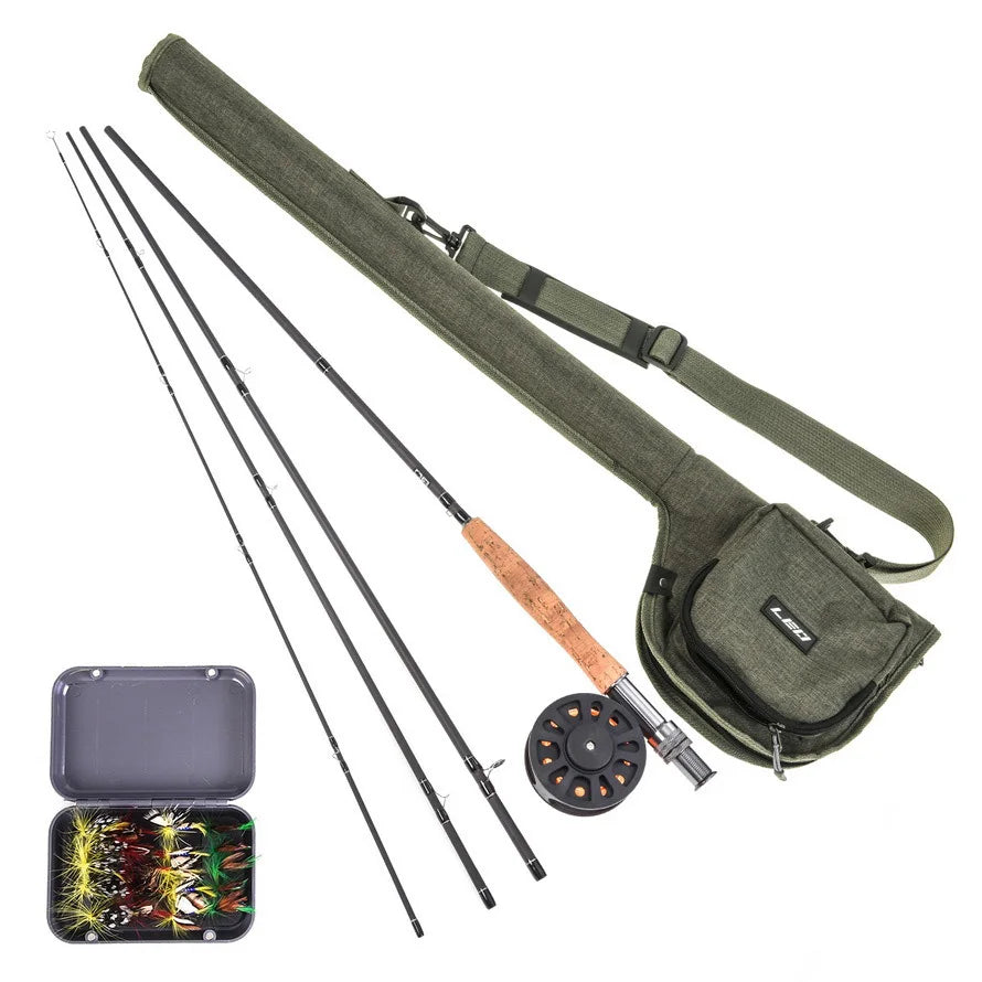 Wholesale 2.7 m 5/6 7/8 Carbon Rod Fly Fishing Rod Set