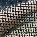 Black Rhinestone Mesh Fabric Elastic Trimming for Accessories Diy