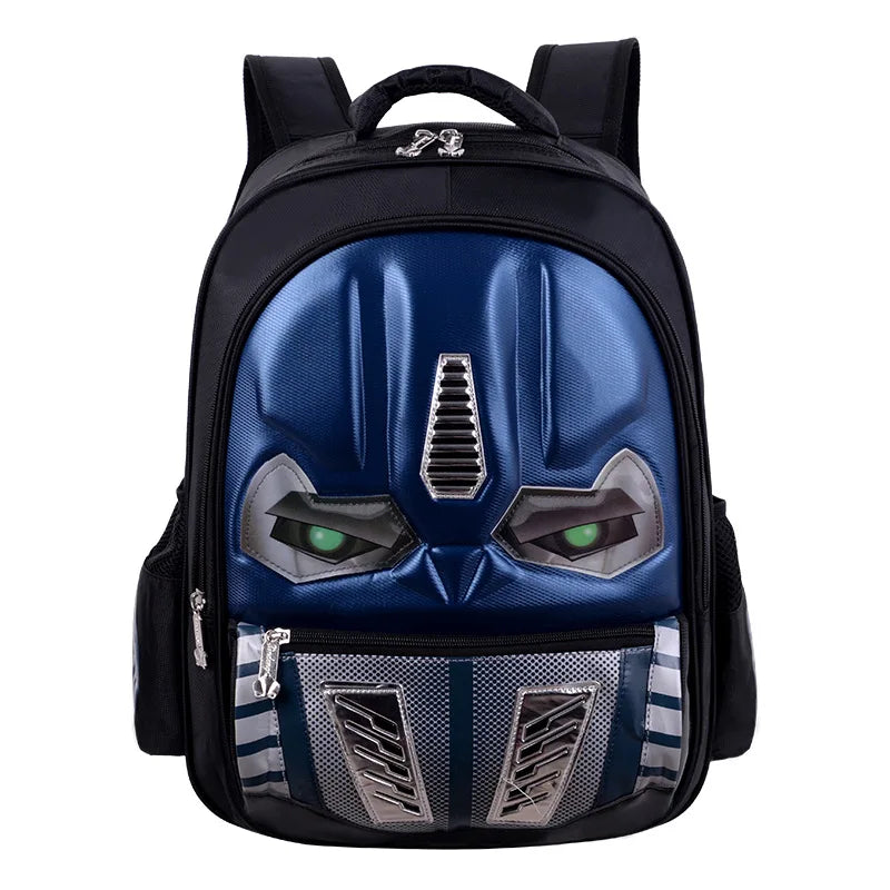 Cartoon Unisex Elementary School Backpack 1-3-6 Car Children's Waterproof 3D Glare Zipper Fashion Backpack
