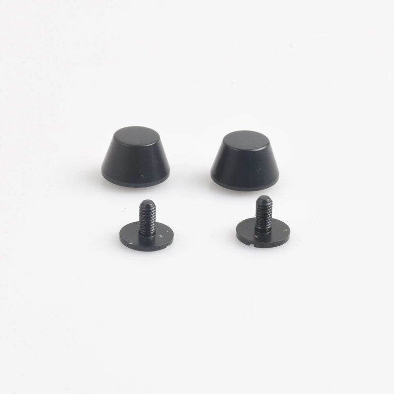 12mm Brass Material Bag Feet Matte Black Screw Back Rivet