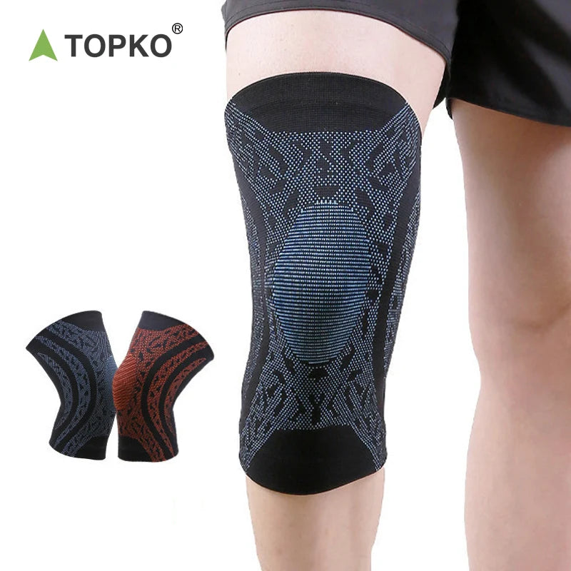 Custom Sport Protecting Knee Support Knee Pads Outdoor Fitness Breathable Strap Knee Pads Volleyball  Elastic Knit Sleeves