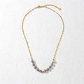High End Jewelry Vintage Colorful Nautral Stone Handmade Beaded Chain Choker Necklace