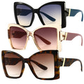 New Style Cat Eye Large Frame Shades Trendy Sun Glasses 2022 Woman 2023 Custom Logo Trending Sunglasses for Women