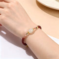 JD GEMS Wholesale Natural Garnet Healing Lucky Bracelet with Copper Beaded Accessories