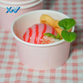 Wholesale Eco-friendly Disposable Kraft Paper Salad Fruit Soup Bowl 500ml 390cc 520cc Paper Bowl Food Packing Container With Lid