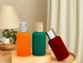 Wholesale Customization of 50ml Perfume Bottles Clear Glass Refill Empty Bottles with Flocking Process