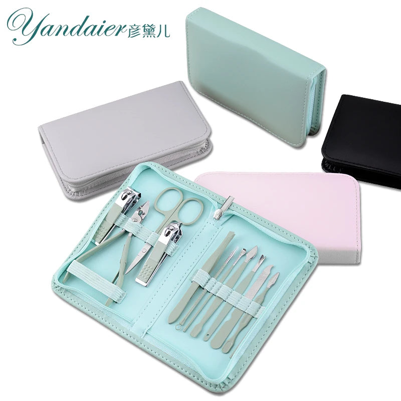 2025 New YD Customized Logo Nail Cutting Tool 12 in 1 Nail Cutter Set Manicure Pedicure for Shop