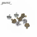 YuenZ Zinc Alloy Antique Silver Color Crown Charms Pendants Jewelry Findings for DIY Choker Necklace Bracelet 13*11mm N210