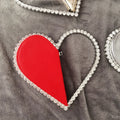 Heart Shaped Handbag Diamond Evening Bag Creative Women's Clutch Bag