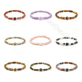 Natural Hot Fashion Square Tube Crystal Stretch Bracelets Healing Jewelry Hematite Agate Stone Bracelet for Woman Girl