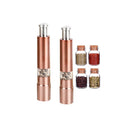 Thumb Press Stainless Steel Salt Spreader Stainless Steel Salt Pepper Shakers Mini Salt & Pepper Mills