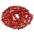Red Coral Stone Chip Shape Nuggets Loose Gemstone Beads for DIY Bracelets Making 5mm 8mm