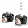 Wholesale Super Bright Zoom LED Headlamp Outdoor Waterproof High Power Rechargeable Flashlight for Camping Portable