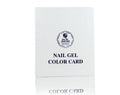 Professional 120-Color Nail Gel Polish Display Book Custom White Beauty Practice Card Design Solid Square Paper Form