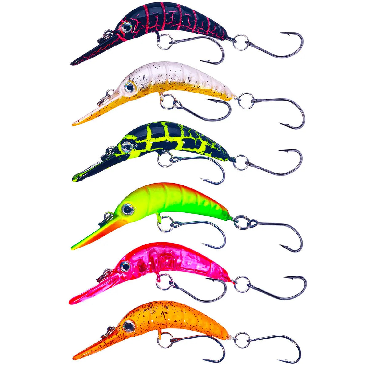 Wholesale 5.2CM 2.6G Floating Minnow Bait  Fishing Bait Topwater Minnow Lures with Treble Hooks Pesca Fishing New Type