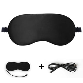 Wholesale Custom Satin USB Temperature Controlled Heating Sleeping Eye Mask