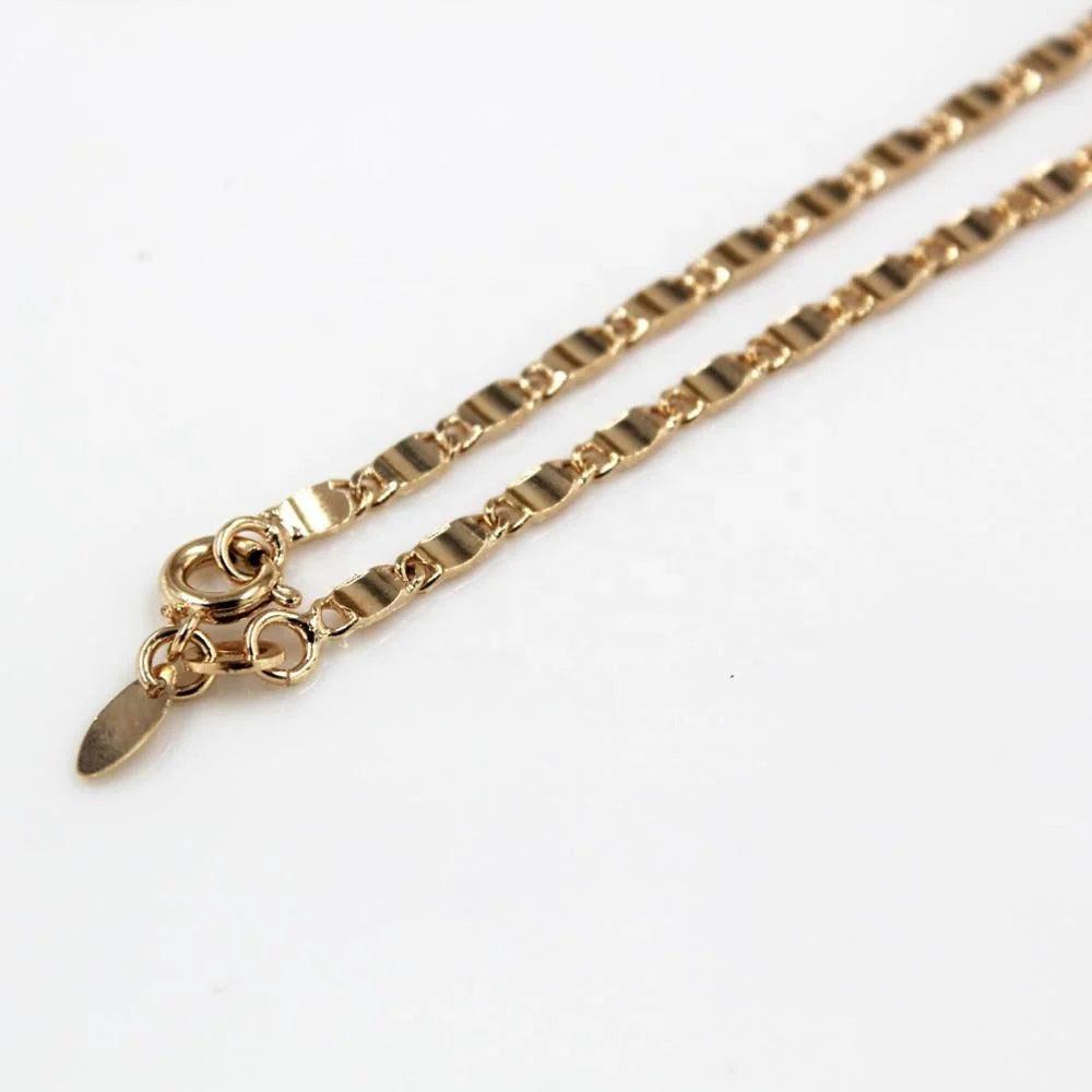 BMZ 2025 New Factory Wholesale PVD/IP Plating Latest 48*0.2CM Rose Gold Necklace for Women