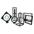 7x7 9x9cm Thin Suspension Frame Display Case 3d Floating Transparent Square Pvc Plastic Pe Film Packaging Dustproof Jewelry Box
