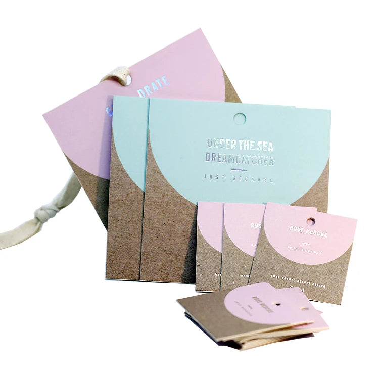 Custom Acrylic Paper Earring Ring Holder Card Packaging Paper Card Ring Jewelry Paper Holder Card Logo Foil Jewelry Display Card