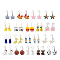 2025 Cartoon Fruit Three-dimensional Pendant Earrings Fashion Animal Kawaii Earrings for Women