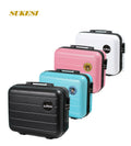 Fashion Small Hard Shell Candy Cosmetic Case 14 Inch Travel Hand Luggage Portable Carrying Makeup Case Suitcase