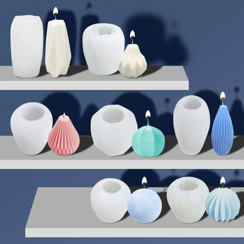 Wholesale Custom Fruit Shaped Eco-Friendly Food Grade Silicone Candle Moulds for Cake & Candy