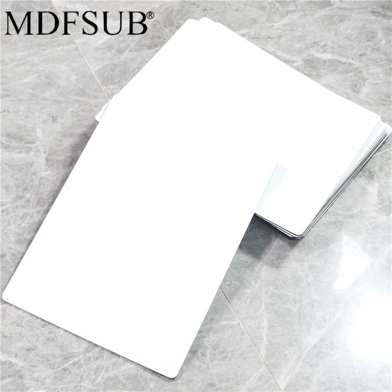 MDFSUB Modern Glossy White 80x120cm Single Side Sublimating MDF Sheet Laser Cut 3mm E0 3mm Blank Sublimation Board for Bedroom