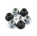 DIN 6926 M5M6M8 Course Thread Nylon Flanged Hex Nut Insert Hex Flange Nuts Hexagon Flange Nylon Nut Blue/White Zinc Finish