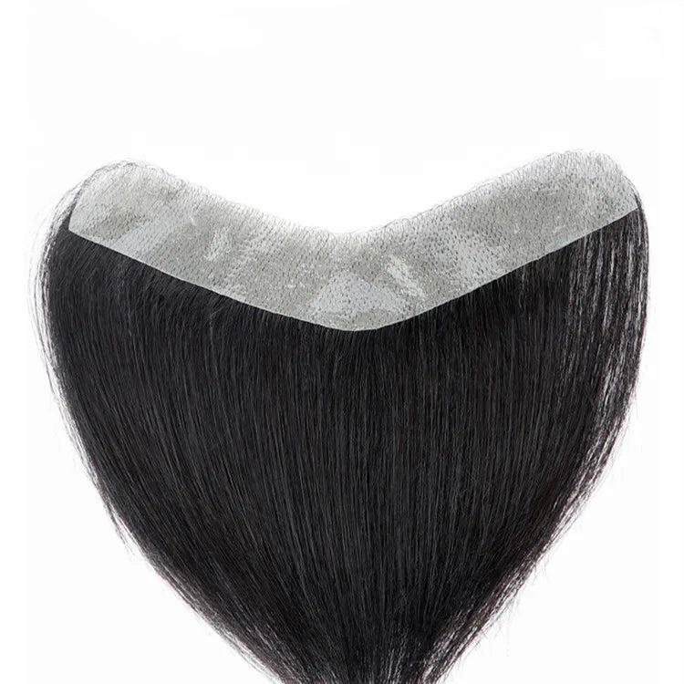 LLBeauty Ready to Ship Women Human Hair Frontal Hairline Hand-tied Women Skin Frontal  Pieces for Recessing Hot Supplier